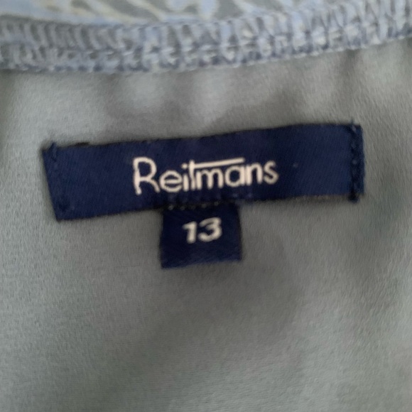 Blue paisley midi dress (size 13) - Picture 4 of 4